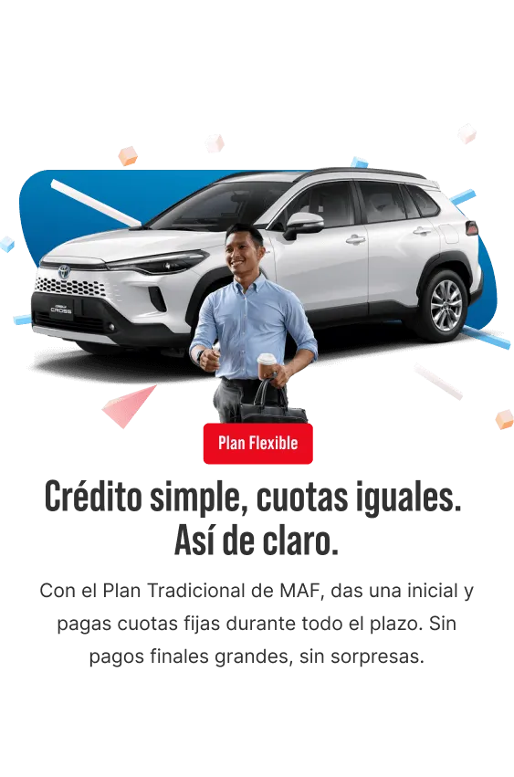 Crédito simple, cuotas iguales. Así de claro.